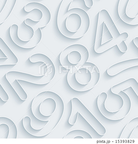 White paper numbers seamless background. White paper numbers seamless background. 15393829
