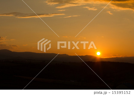 新栄の丘展望公園からの夕日 新栄の丘展望公園からの夕日 15395152