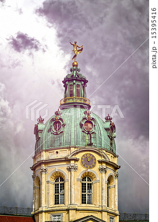 the top of the Schloss Charlottenburg Berlin in stormy weather the top of the Schloss Charlottenburg Berlin in stormy weather 15395416