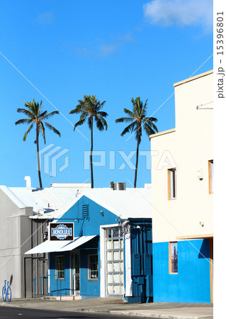 ハワイの街の夏風景 15396801