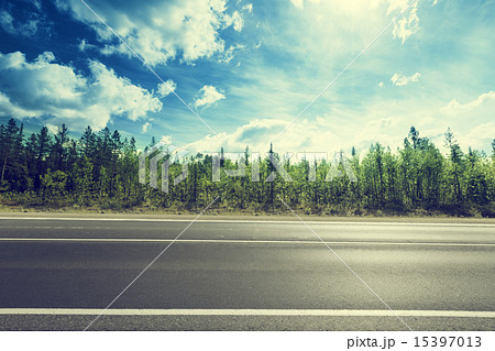 road in mountain forest road in mountain forest 15397013