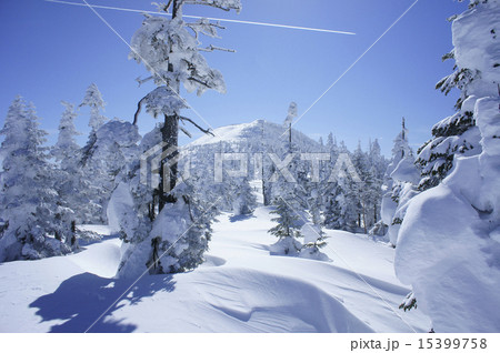 樹氷と裏岩菅山2 樹氷と裏岩菅山2 15399758