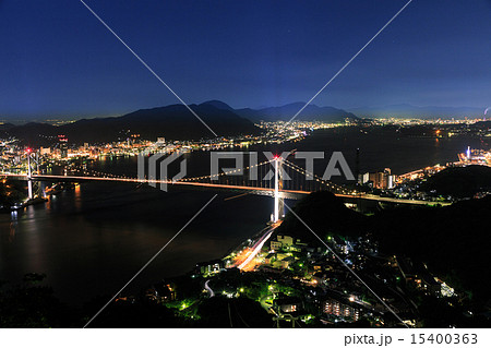 関門海峡　夜景 15400363
