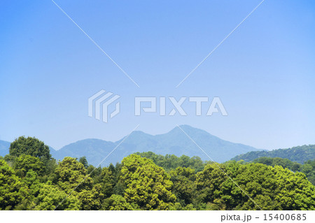 飛鳥の里 二上山遠望 飛鳥の里 二上山遠望 15400685