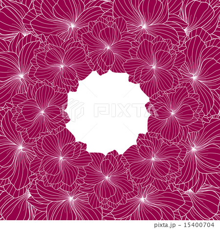 Purple Begonia flowers round frame 15400704