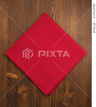 cloth napkin on wood cloth napkin on wood 15402996