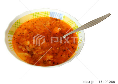 A plate of borsch. A plate of borsch. 15403080