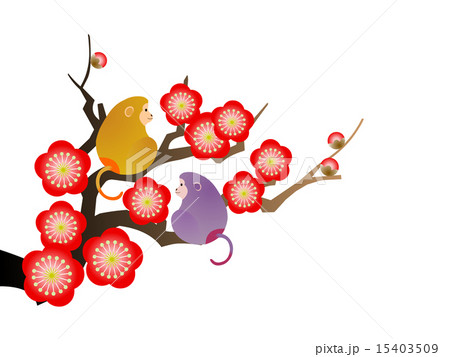 和風申年年賀素材 15403509