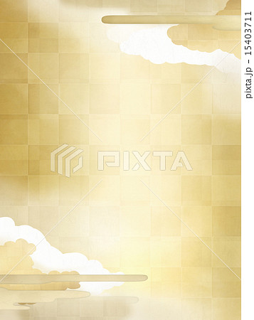 和の背景-金箔-雲 和の背景-金箔-雲 15403711