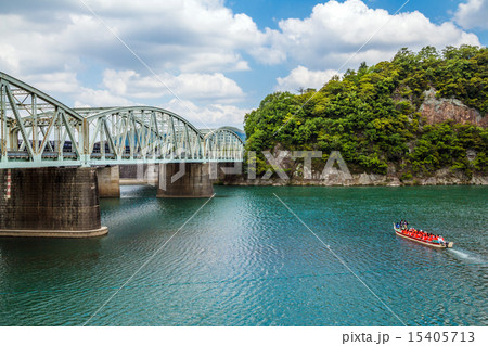犬山城遊覧船の写真素材