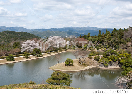 修学院離宮　上離宮　浴龍池 15406155