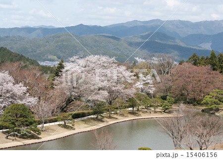 修学院離宮　上離宮の西浜 15406156
