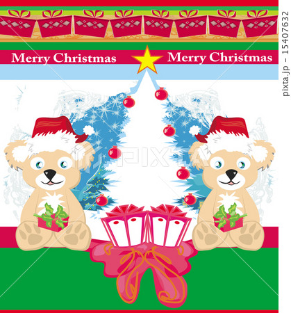 Bear in Santa Claus hat Bear in Santa Claus hat 15407632