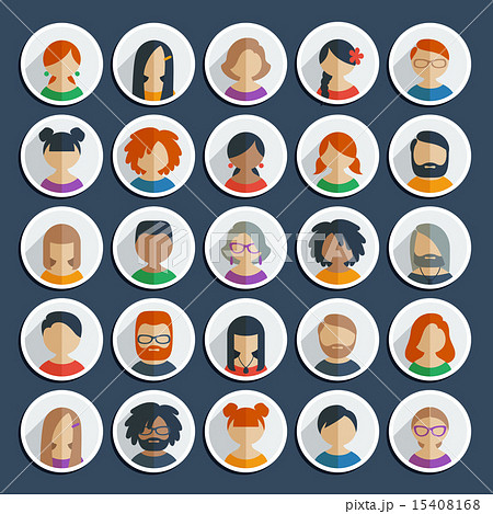 Collection of 25 user icons Collection of 25 user icons 15408168