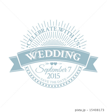Classic wedding vintage badge Classic wedding vintage badge 15408173