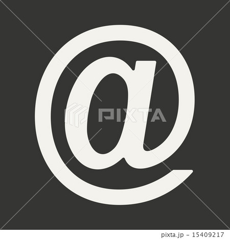 Flat in black and white mobile application mail Flat in black and white mobile application mail 15409217