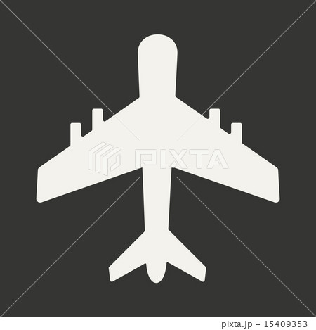 Flat in black and white mobile application plane 15409353