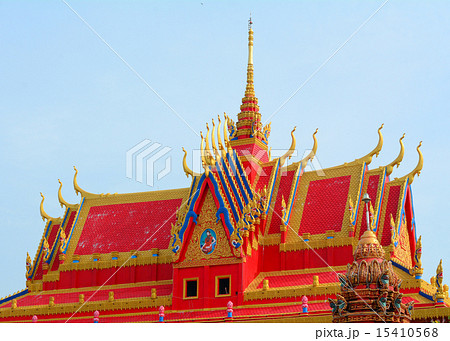 Khmer temple in Mekong Delta, Vietnam 15410568