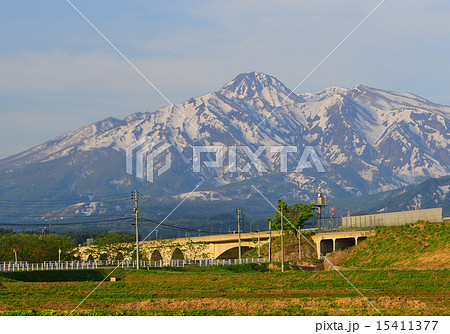 妙高山の雪形跳ね馬 妙高山の雪形跳ね馬 15411377