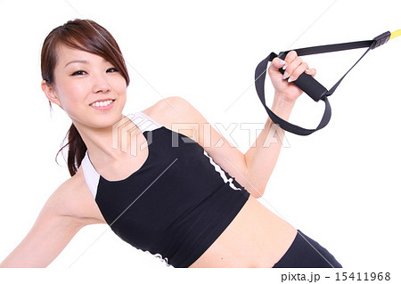 サスペンショントレーニングの写真素材 [15411968] - PIXTA