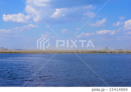 blue sea and cloudy sky over it blue sea and cloudy sky over it 15414004