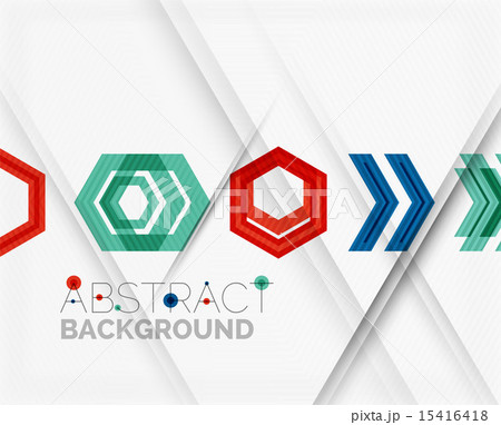 Geometric abstract background. Arrow design 15416418