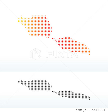 Map of Independent State Samoa with Dot Pattern 15418004