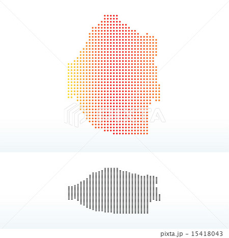 Map of Kingdom  Swaziland with Dot Pattern 15418043