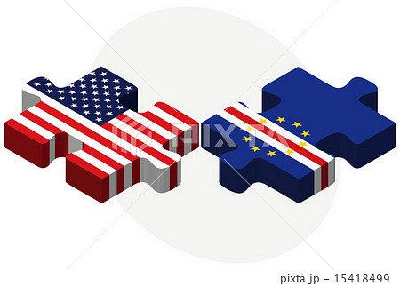 USA and Cabo Verde Flags in puzzle 15418499