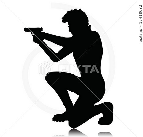 man with agun 15418632