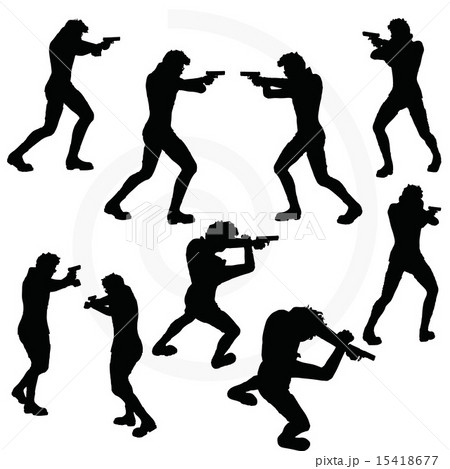 man with agun 15418677