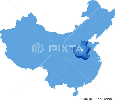 Map of People's Republic of China - Henan province 15418996