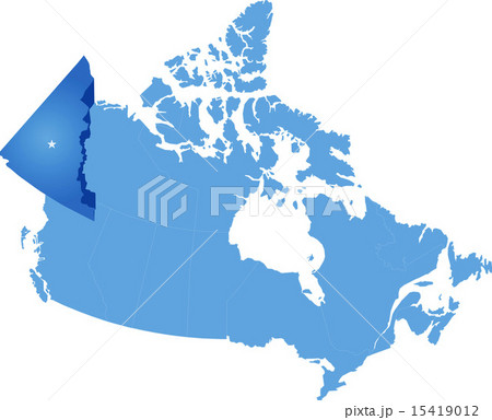 Map of Canada - Yukon Territory Map of Canada - Yukon Territory 15419012