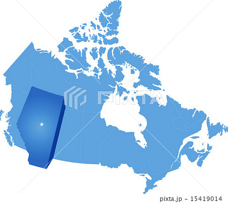 Map of Canada - Alberta province 15419014