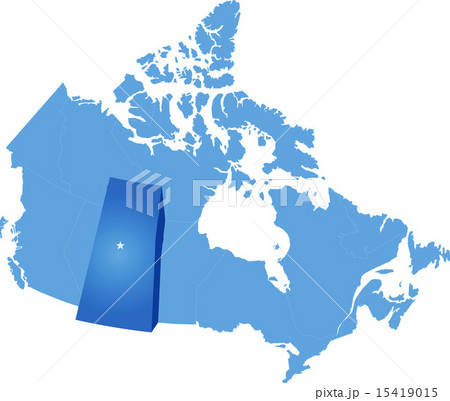 Map of Canada - Saskatchewan province 15419015