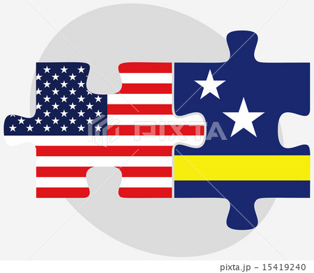 USA and Curacao Flags in puzzle 15419240