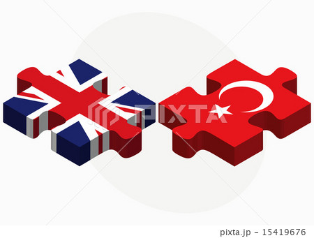 United Kingdom and Turkey Flags in puzzle 15419676