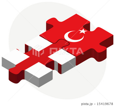 England and Turkey Flags in puzzle England and Turkey Flags in puzzle 15419678