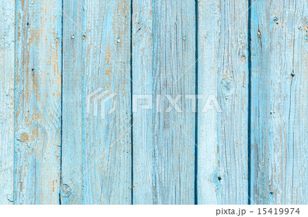 Texture of old wooden fence with blue paint Texture of old wooden fence with blue paint 15419974