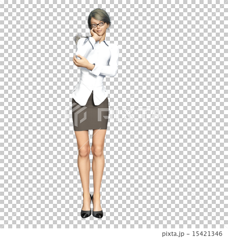 思維姿勢商界女強人 15421346