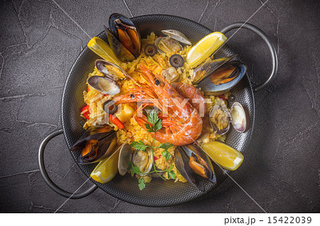 パエリア　スペイン料理　 Paella Spanish food 15422039