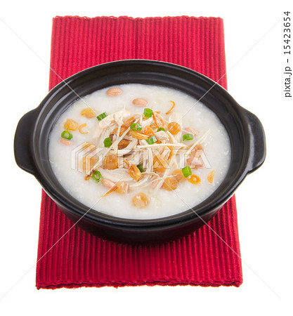 Traditional chinese scallop porridge rice gruel  15423654