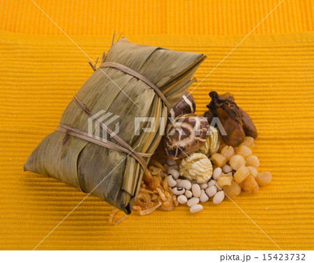 Chinese Rice Dumpling on background. 15423732