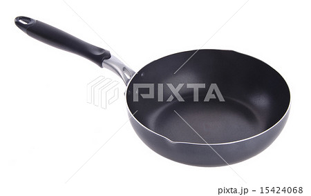 pan, metal frying pan, on background 15424068