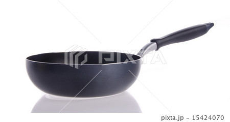 pan, metal frying pan, on background 15424070