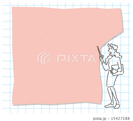 メモと女性 15427288