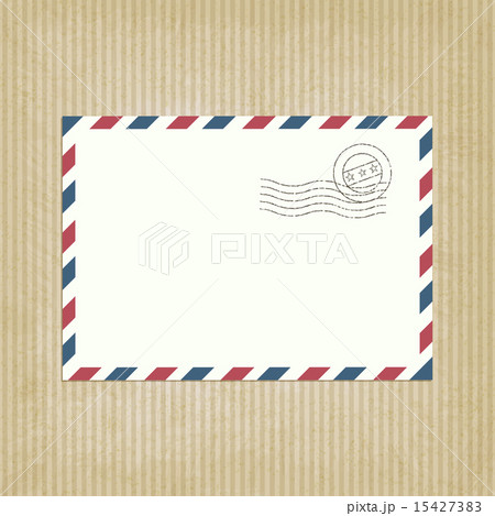 retro background with envelope 15427383