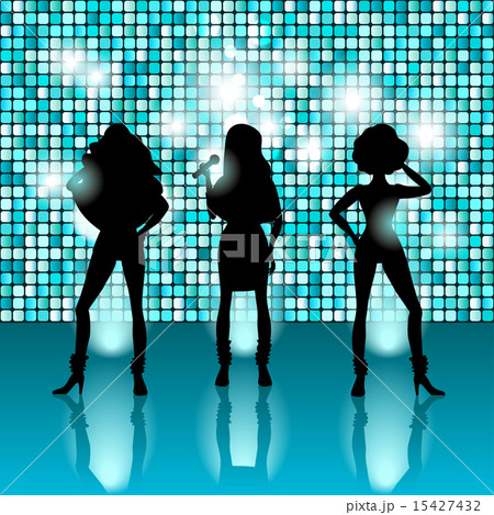 singing girls disco style singing girls disco style 15427432