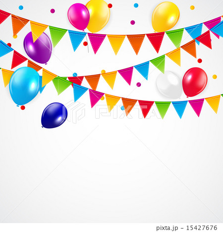 Colored Balloons Background, Vector Illustration. Colored Balloons Background, Vector Illustration. 15427676