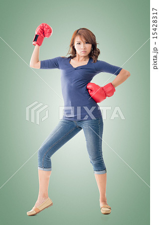 Fighting girl concept 15428317